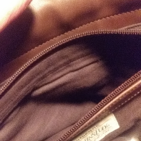 St. Johns Bay Brown Genuine Leather Hobo Bag - Picture 6 of 7